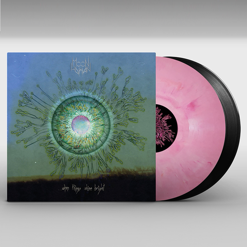 Moon Woman Pink and Black Vinyl of Album when things shine bright